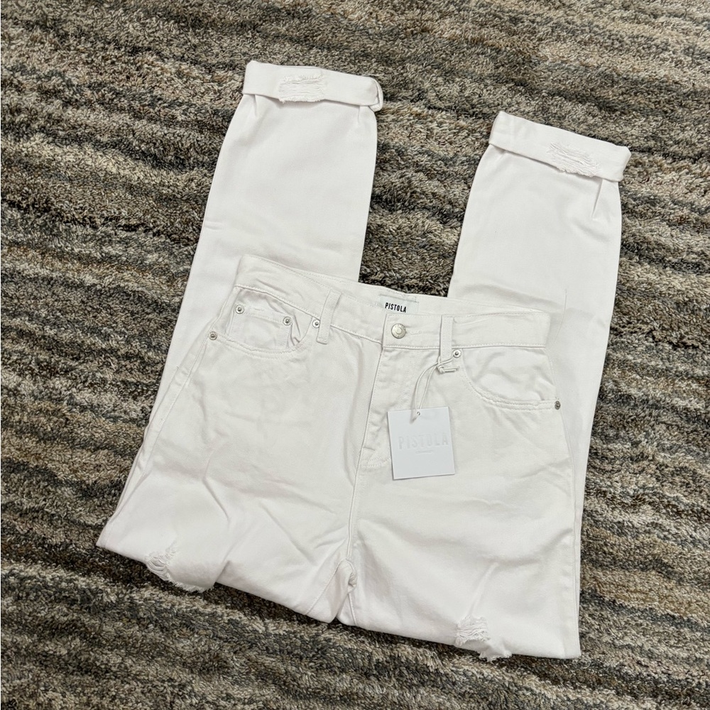 Pistola High Rise Relaxed Jeans Sz 25 | Pistola Presley High Rise Relaxed Roller - Picture 5 of 14